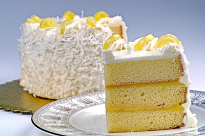 Lemon Cake, Lemon Sponge cake with lemon curd