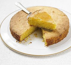 A view of Lemon Sponge cake
