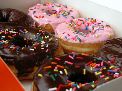 A view of different types of donuts