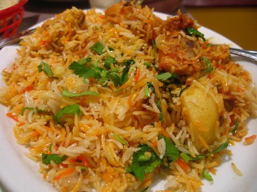 A view of Chicken Biryani