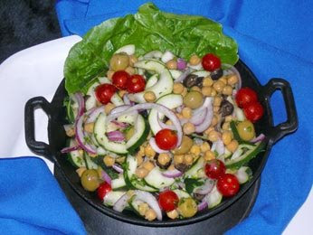 Vegetqable and chick Pea Salad