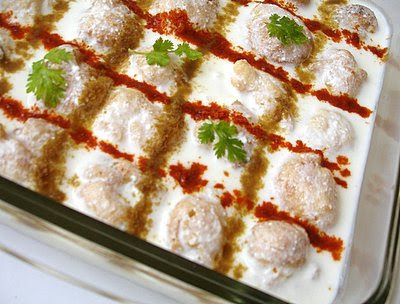 Dahi Vada – Lentil dumplings in Yogurt