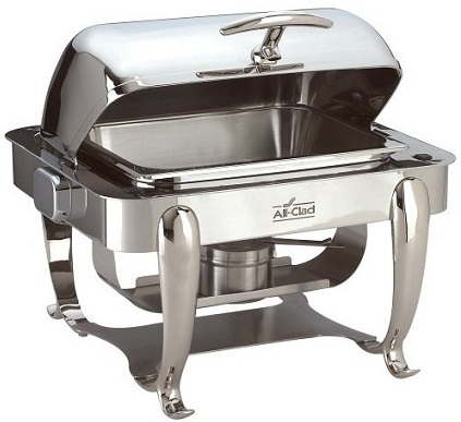 All Clad Chafing Dish – Roll Top Chafing Dish in Stainless Steel Finish