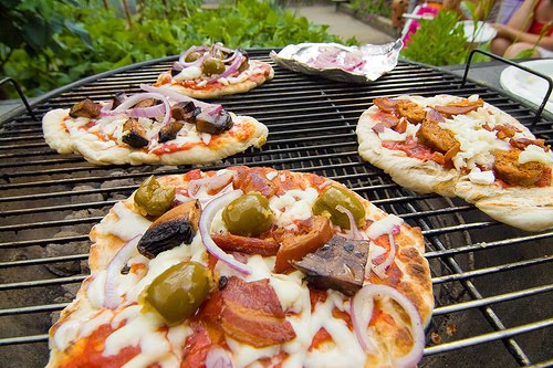 Grilling Pizza