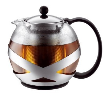 Tea press Pot - Glass Plastic and Stainless Steel
