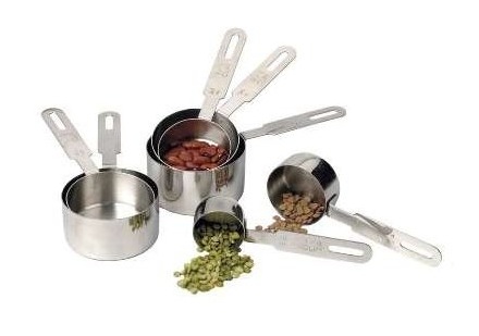 RSVP Stainless steel measuring cups 7 peice set