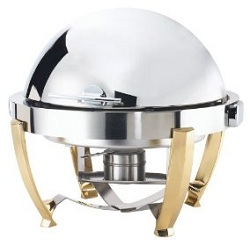 Browne Halco Stainless Steel Chafer Round