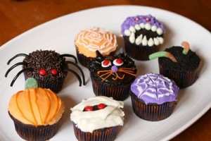 creepy halloween cupcakes