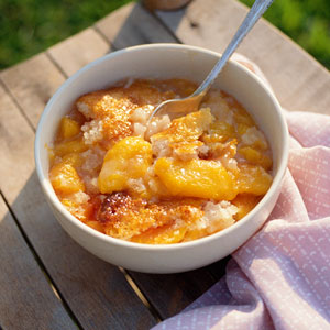 peach cobbler