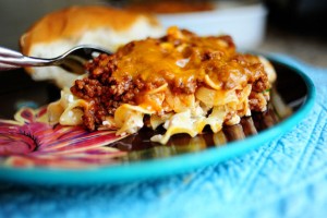 Sour cream noodle bake