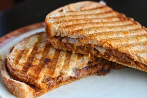 BBQ chicken panini