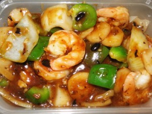 King Prawns with Beans Sauce