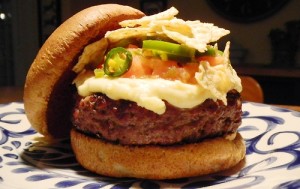 Nacho Salsa Burger