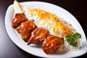 Saffron Chicken with Rice