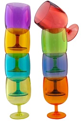 Colorful Wine Tumbler Set