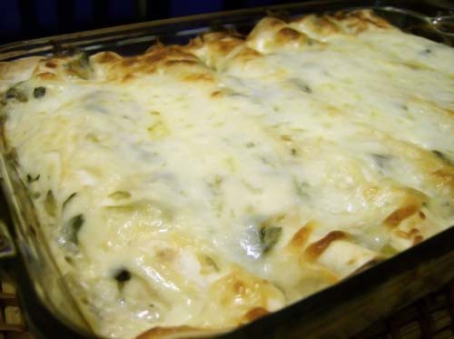 Green Chile Chicken Enchila