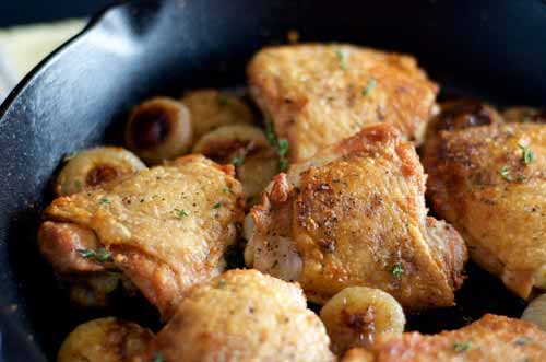 Pan Roasted Chicken Thighs Recipe